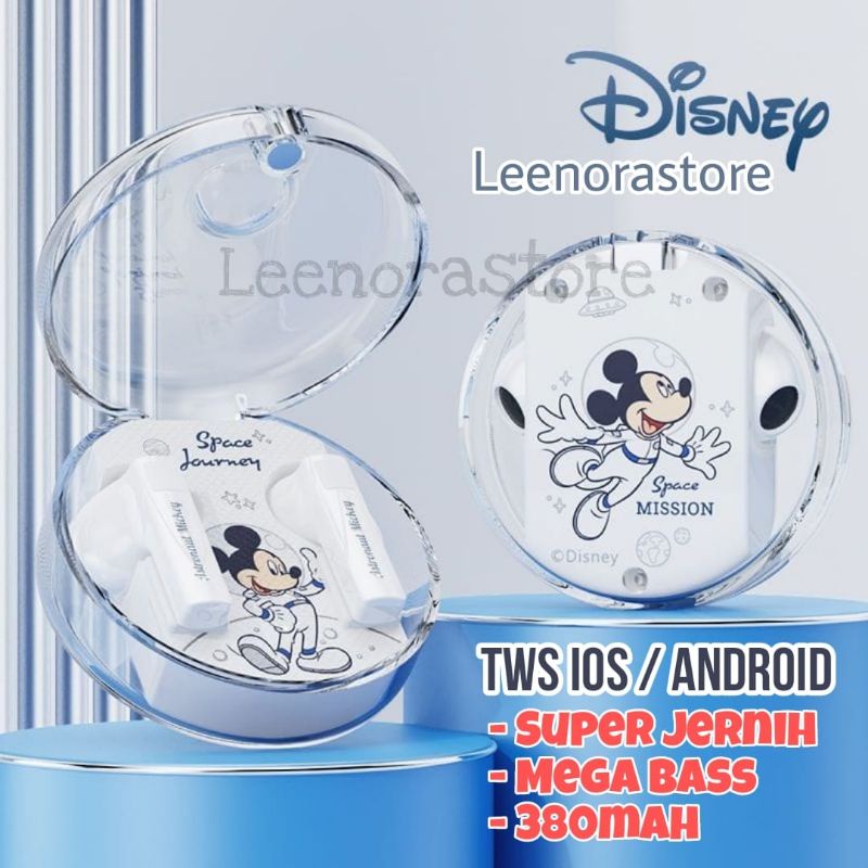 Headset Bluetooth TWS DISNEY EARPHONE iOS / Android