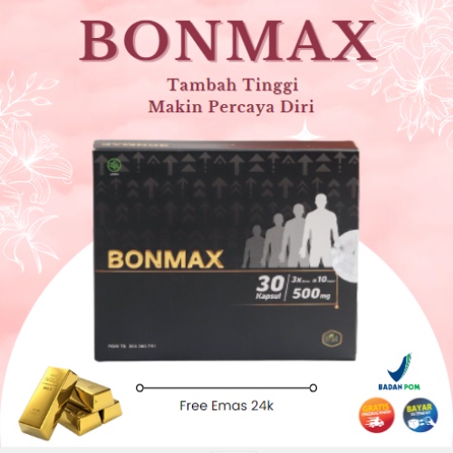 BONMAX KAPSUL PENINGGI HERBAL/ NAIK 5-15 CM/ BANTU TINGGIIN BADAN