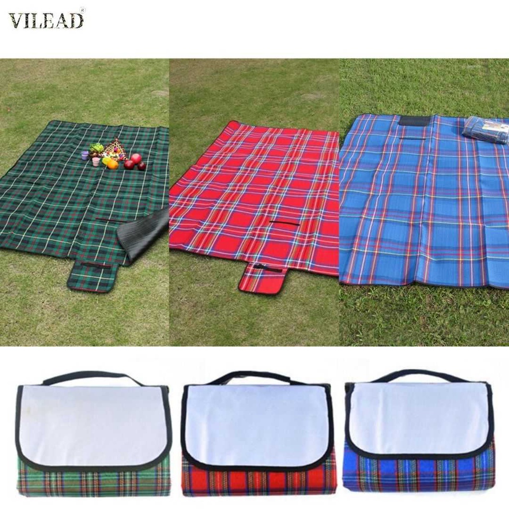 Tikar Matras Camping Lipat Anti Air Waterproof Picnic Blanket 1.5x2 m