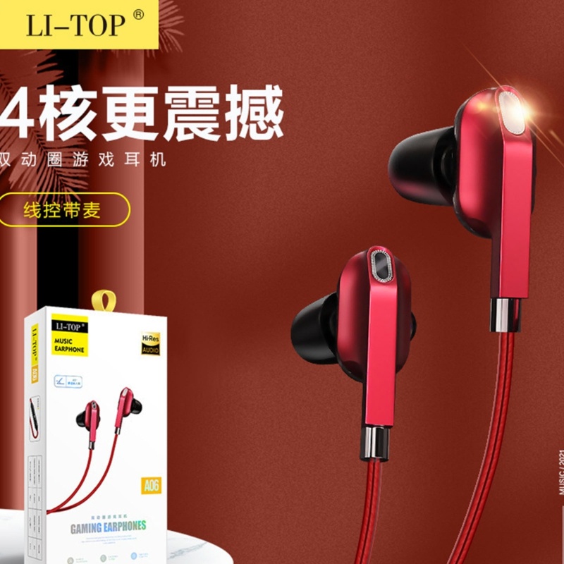 Zzz Headphone 3.5mm Dengan Mic Earbud Headset Stereo Isolasi Kebisingan Earphone Kabel