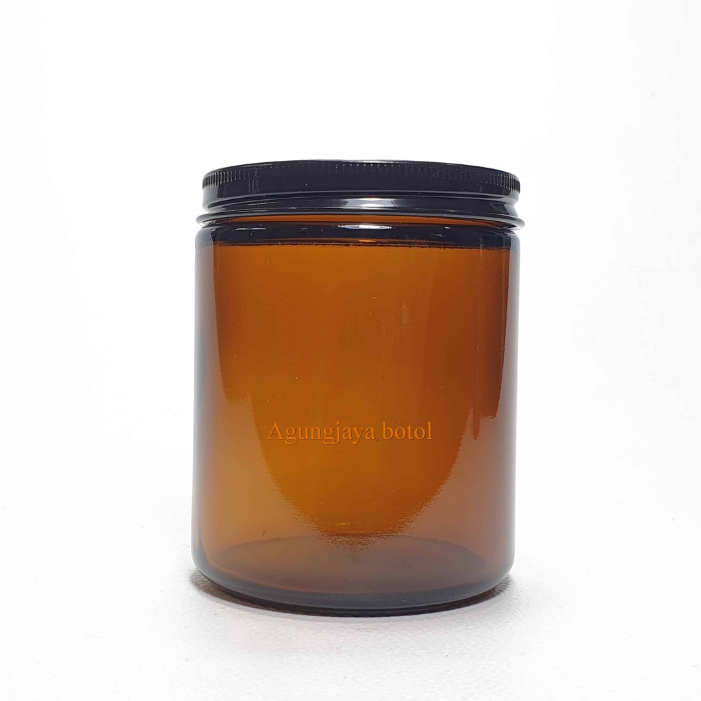 Jar Kaca 250 Ml Tabung Amber / Jar Kaca / Toples Kaca / Jar Madu / Jar Selai / Jar 250 Ml