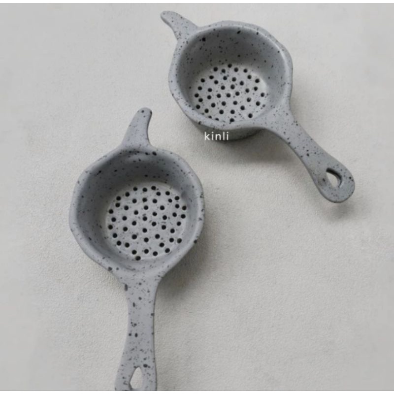 handmade ceramic tea strainer saringan teh keramik