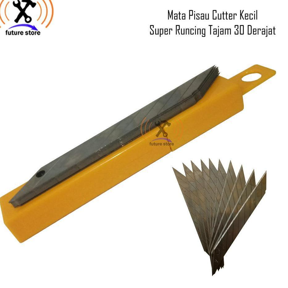 

Coden4N8z Revil Mata Pisau Cutter Kecil Super Runcing Tajam 30 Derajat A-100
