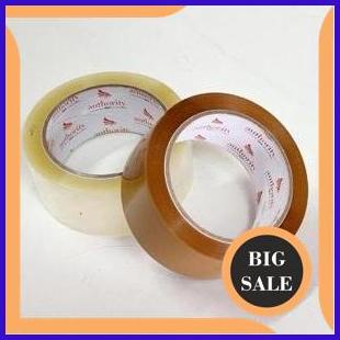 

last stok Lakban bening/coklat 2inch x90yard pakan lengket dan kuat 1F3BZ3