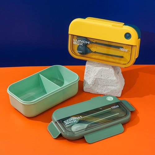 CaTalina Lunch Box 1100 ml Kotak Makan Plastik BPA Free Anti Tumpah