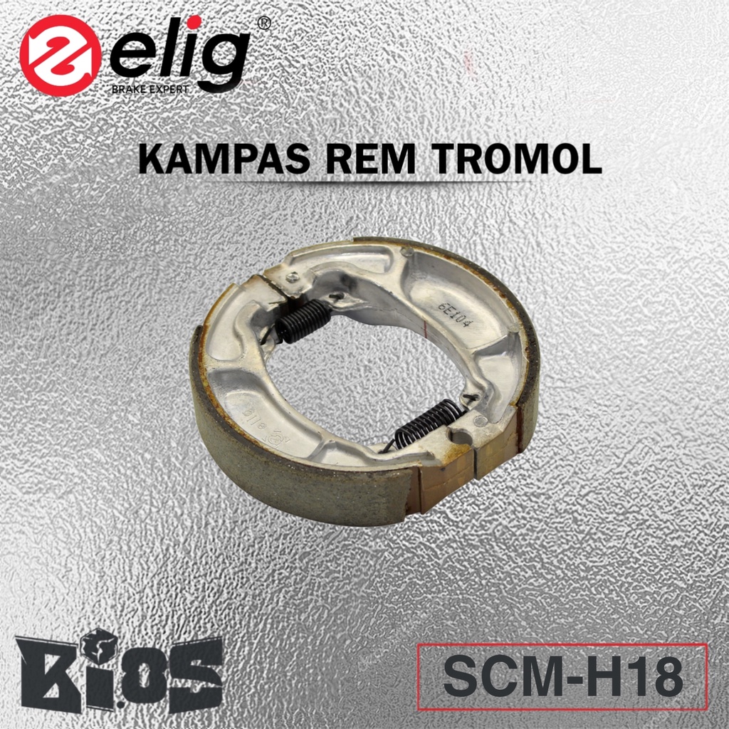 ELIG KAMPAS REM DEPAN BELAKANG EM354 &amp; SCM-H18 KAMPAS REM MOTOR MATIC BEAT BEAT FI BEAT FI ESP BEAT STREET BEAT POP SCOOPY SCOOPY FI SCOOPY FI ESP VARIO TECHNO VARIO CBS VARIO 125 VARIO 150 SPACY ORIGINAL