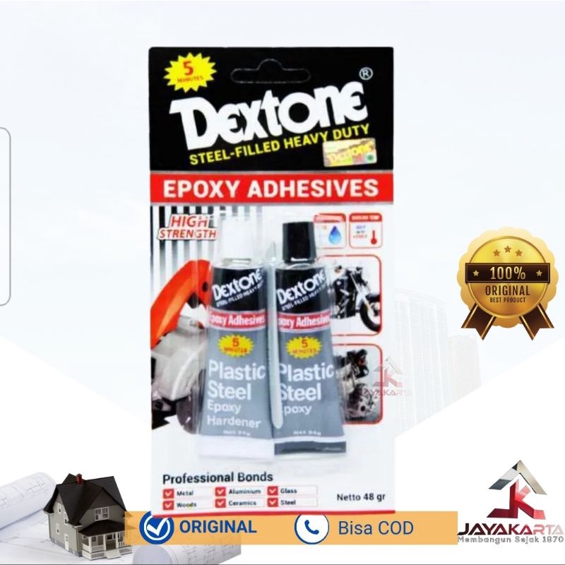 

Lem BESI DEXTONE 5 MENIT EPOKSI 48 Gram