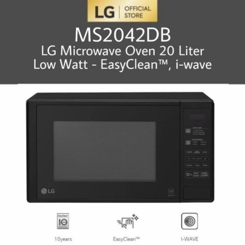 LG MS2042DB MICROWAVE OVEN 20LITER EASYCLEAN IWAVE / MICROWAVE OVEN LG