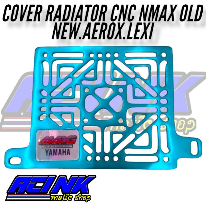 Cover radiator N max aerox lexi cnc full almunium / tutup radiator cnc N MAX AEROX LEXY full almunium