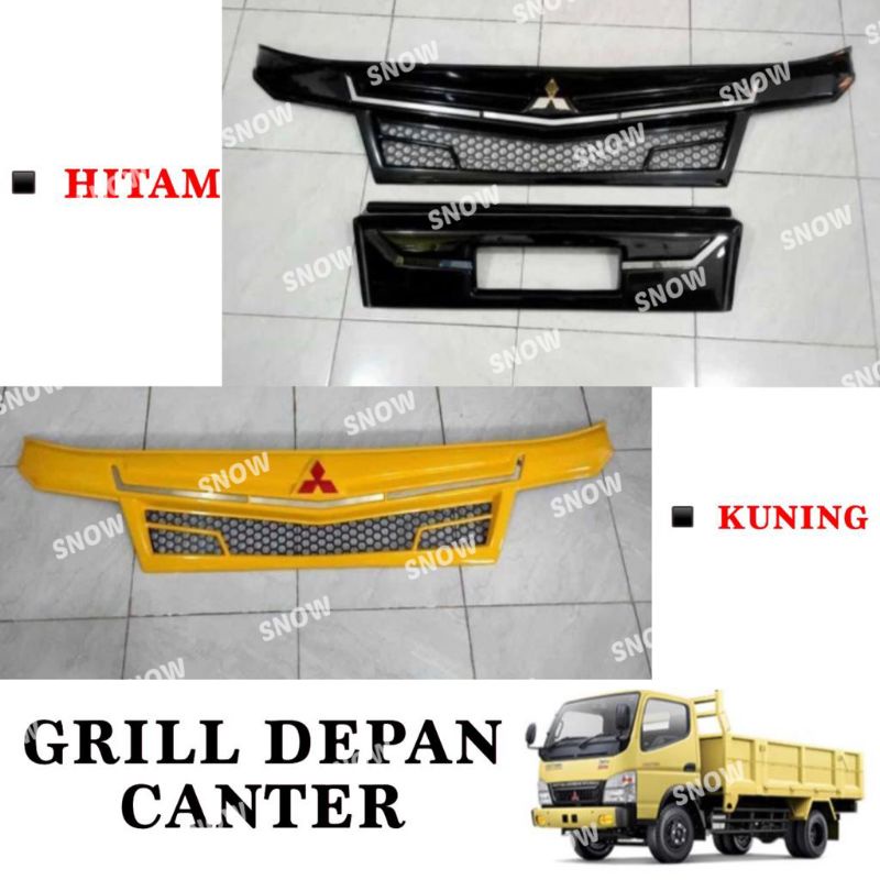 Grill Bumper Cover Depan Mitsubishi Canter Hitam Kuning Merah