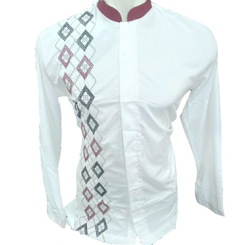 MOTIF RANDOM ABDILLAH PUTIH PANJANG / KOKO BORDIR