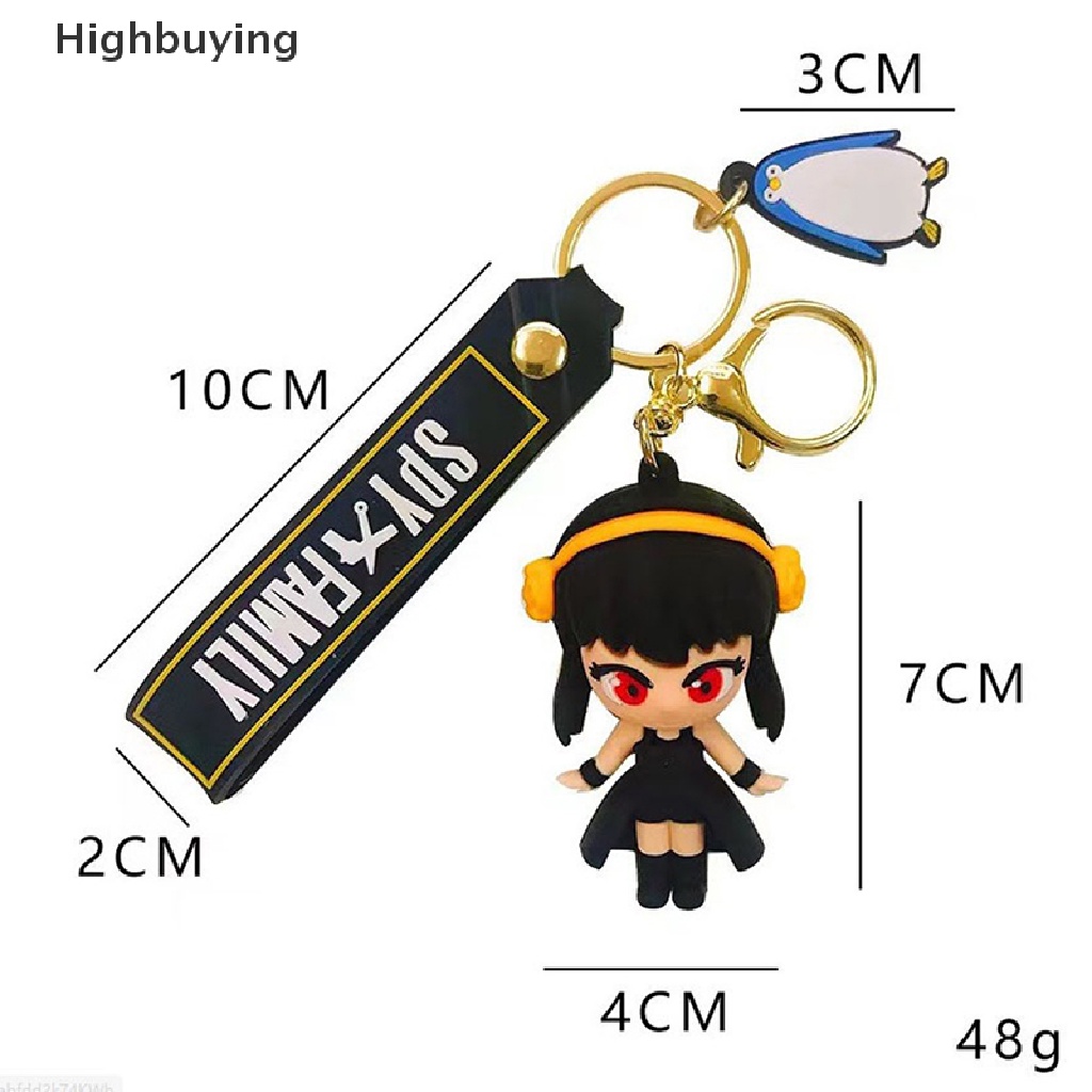 Hbid Anime Spy X Family Gantungan Kunci PVC Kartun Key Chain Action Figure Liontin Hadiah Glory