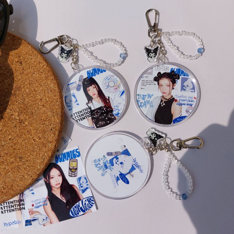 ROUND KEYCHAIN NEWJEANS AESTHETIC KOREAN KEYCHAIN STRAP