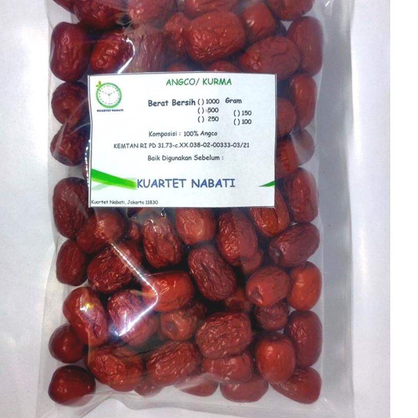 

➸ 1000gr Angco - Hong Zao (Red Dried Dates) Premium Dengan Varian Ukuran Jumbo/ Besar/ Sedang/ Kecil ✹