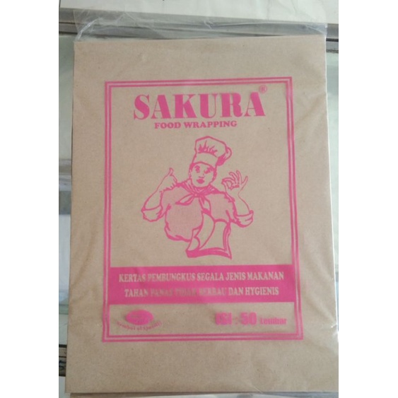 Kertas Nasi Cap Sakura Isi 50 lembar