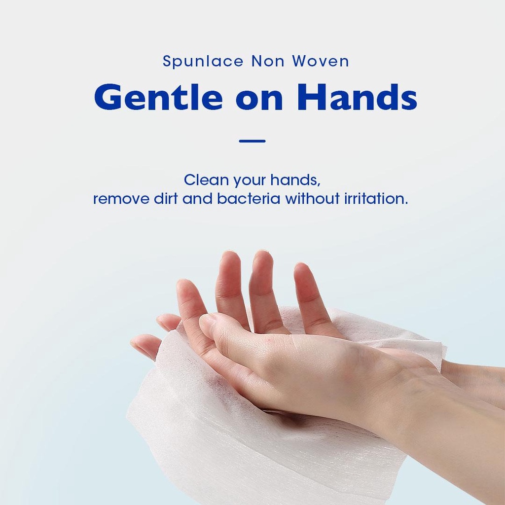 [Beli 2 diskon 50%] Tisu Basah ALCOSM 50lembar Anti bakteri Alkohol 0% Bundle 3in1 ACS-006