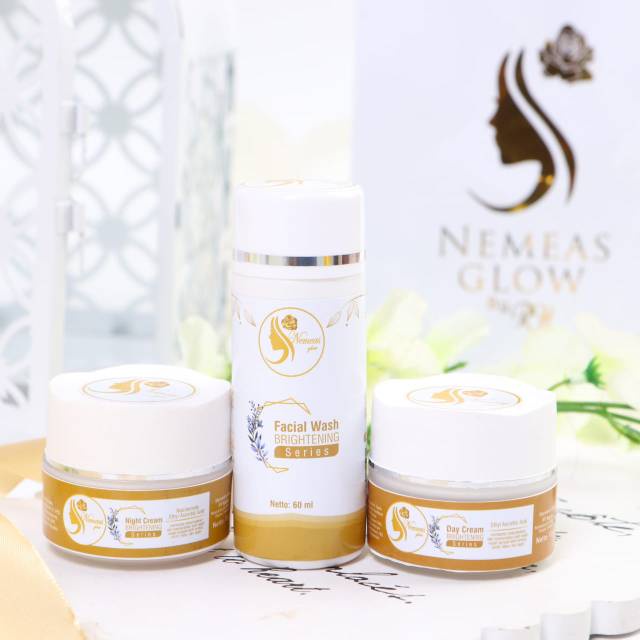 NEMEAS GLOW SKINCARE BY RH SATU PAKET PREMIUM TERMURAH COD GRATIS ONGKIR