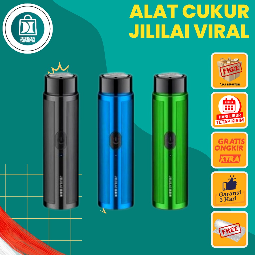 Alat Cukur Elektrik Mini Feihong Jililai Portable USB - Pisau Cukur Jenggot Recharge