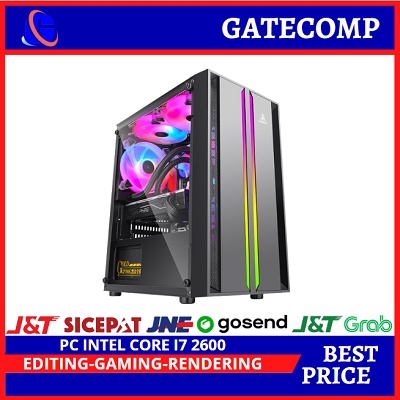 PC Gaming Intel Core i7 2600  ( GTX 1050Ti 4GB DDR5 ) Siap Gaming Rendering &amp; Editing