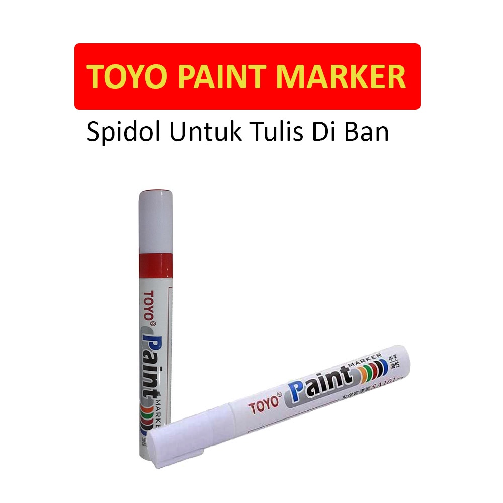 Toyo Paint Marker Spidol Toyo Untuk Tulis Di Ban Spidol Ban Permanen