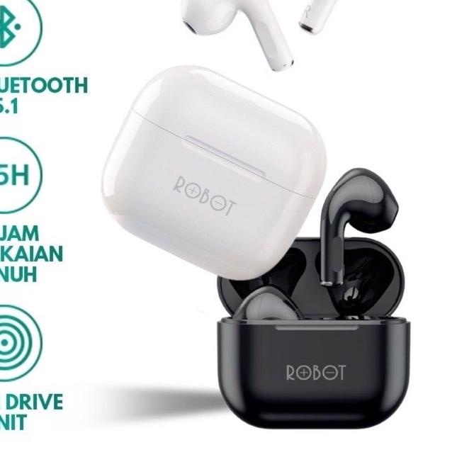 ✥ ROBOT Airbuds T50 & Flybuds T10 Wireless Bluetooth Earphone TWS Earphone original ☆
