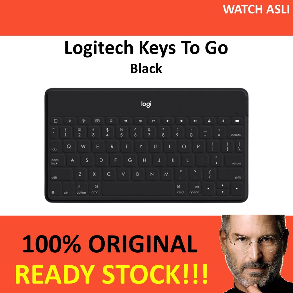 Logitech Keys To Go Keyboard Portable Slim for iPad iPhone Apple TV