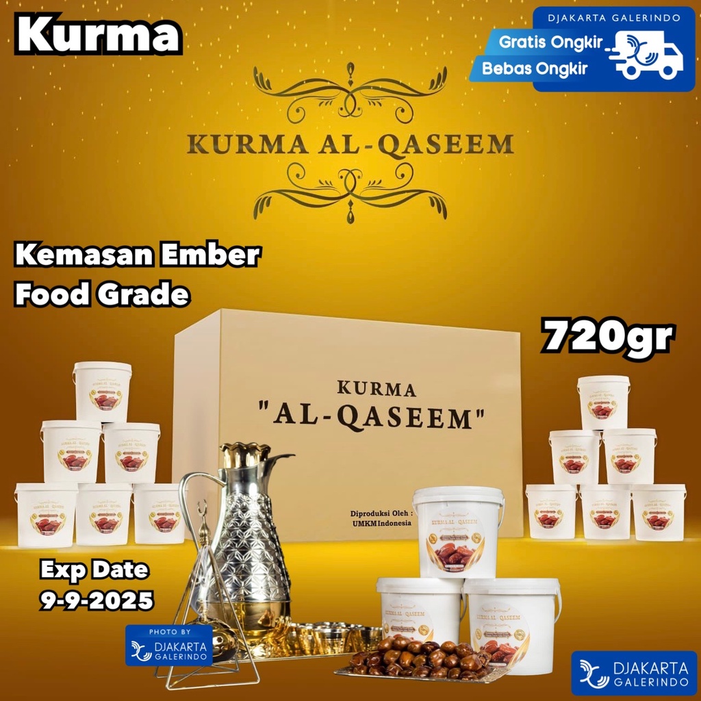 Kurma Ember Al Qaseem Al Qassim isi 720Gram - 500 Gram