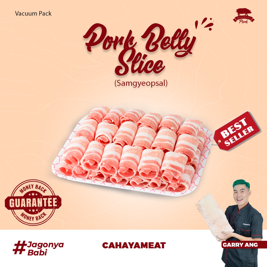

Samcan Iris Tipis Import | Import Pork Belly Slice (Samgyeopsal Cut 2mm)