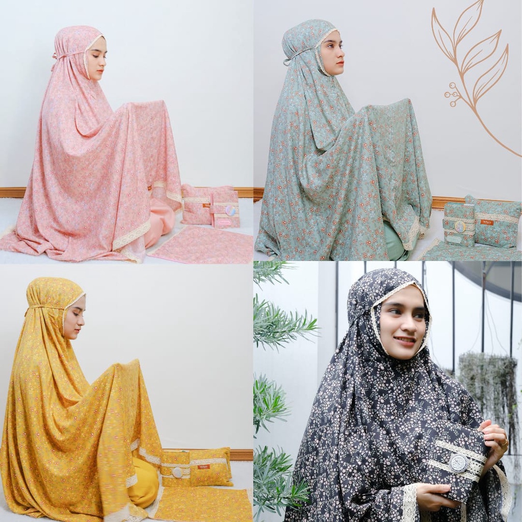 Mukena Dewasa Jumbo 2 in 1 Sakinah by Mahiza Bahan Rayon Adem Mukenah Nyaman Cantik