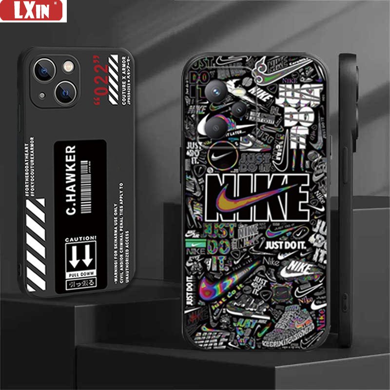 Redmi 10C Redmi Note 11S 11 Pro 10A 9C 9T 9A Note10 5G Note 10S Note9 Note8 Note7 Poco M3 Pro X3 Pro Label NFC Merek Fashion Kepribadian Kreatif Hitam Dan Putih Soft Case