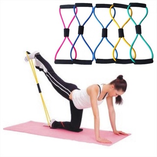 Tali Stretching Yoga Elastis Resistance Band Rope Gym Fitnes