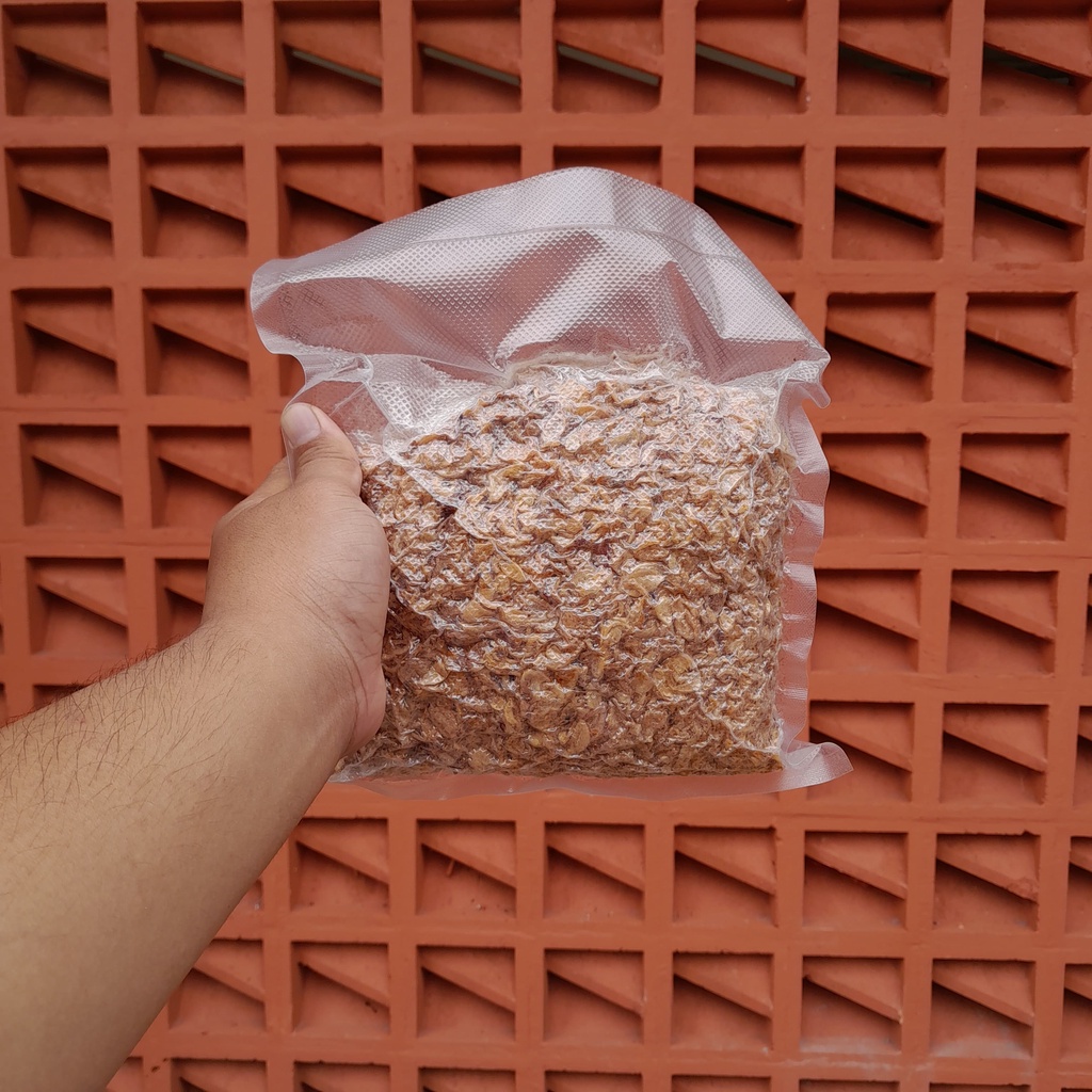 

FREE BUBBLE WRAP! Bawang Goreng Asli Probolinggo Crispy & Renyah - Kemasan Vacuum berat 500 gram