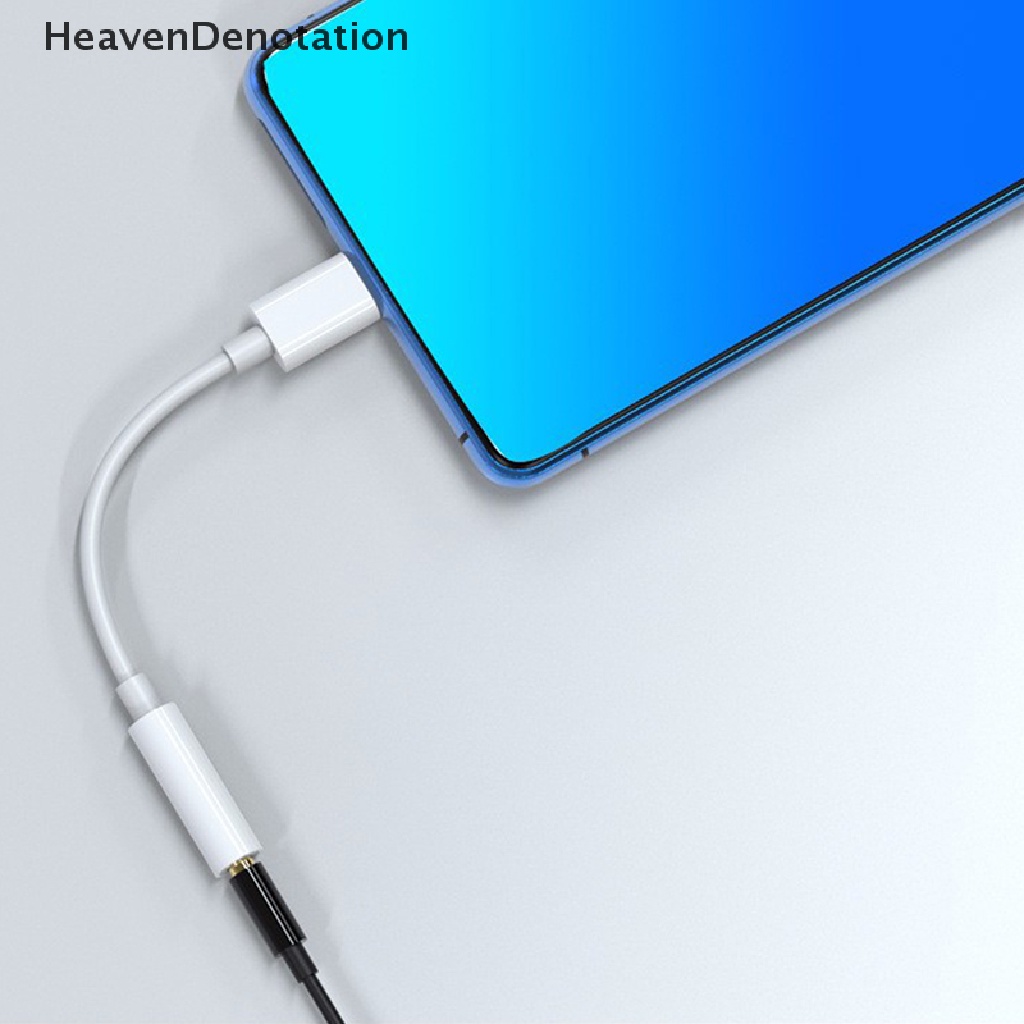 [HeavenDenotation] Tipe C 3.5 Jack Earphone USB C Ke 3.5mm AUX Headphone Adapter Kabel Audio HDV