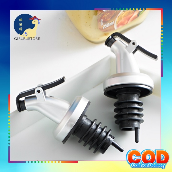 Tutup Botol Stopper Dispenser Multifungsi Penuang Minyak Sirup Saus Kecap Bir Jus Pourer / Tutup Botol Minyak Kecap Sirup Wine Stopper Bottle Auto Flip / Liquor Spirit bottle Pourer Penutup Botol Stainles Steel Flow Wine / penutup penuang corong olive oil
