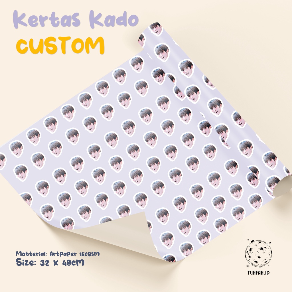 

KERTAS KADO CUSTOM SAMPUL WRAPPING PAPER KERTAS KADO WAJAH NCT DREAM