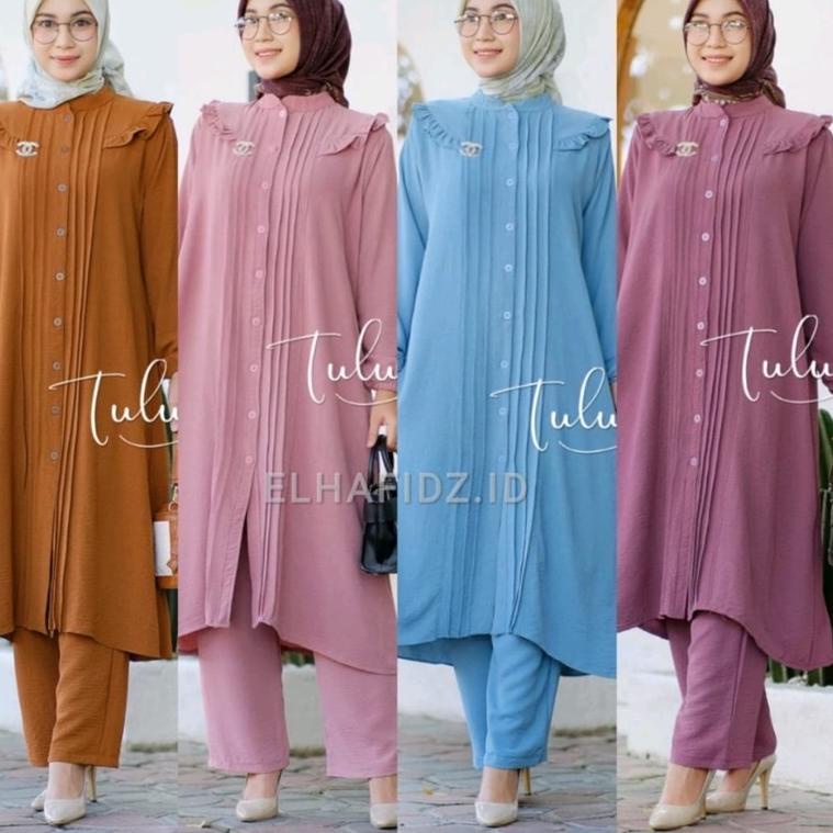 CHEKOUT ZARA SET JUMBO LD 115-120 // SETELAN ZARA POLOS LONG TUNIK JUMBO // ONE SET ZARA PREMIUM // 