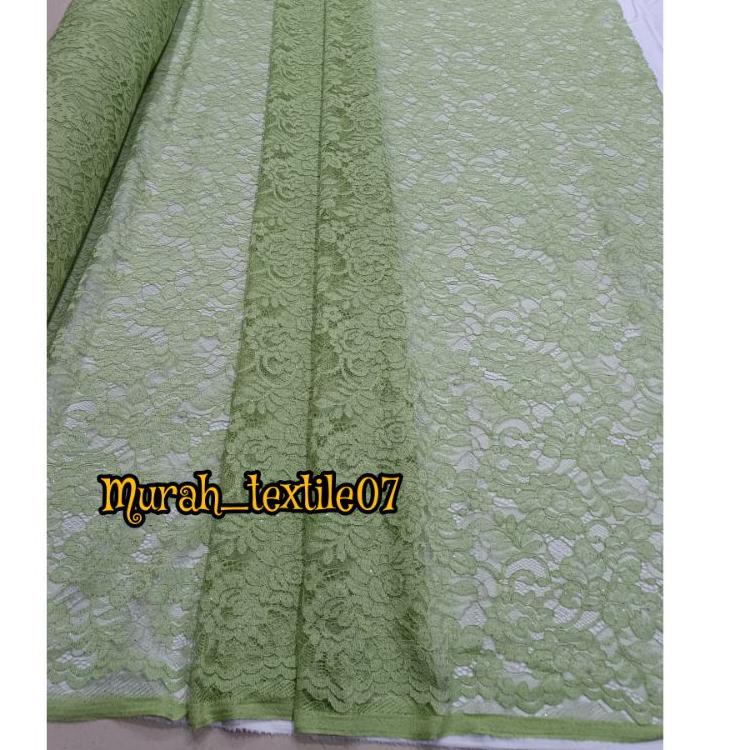 READY D34 Kain Brokat Lace Cornelly gliter Premium/Kain Brokat meteran え