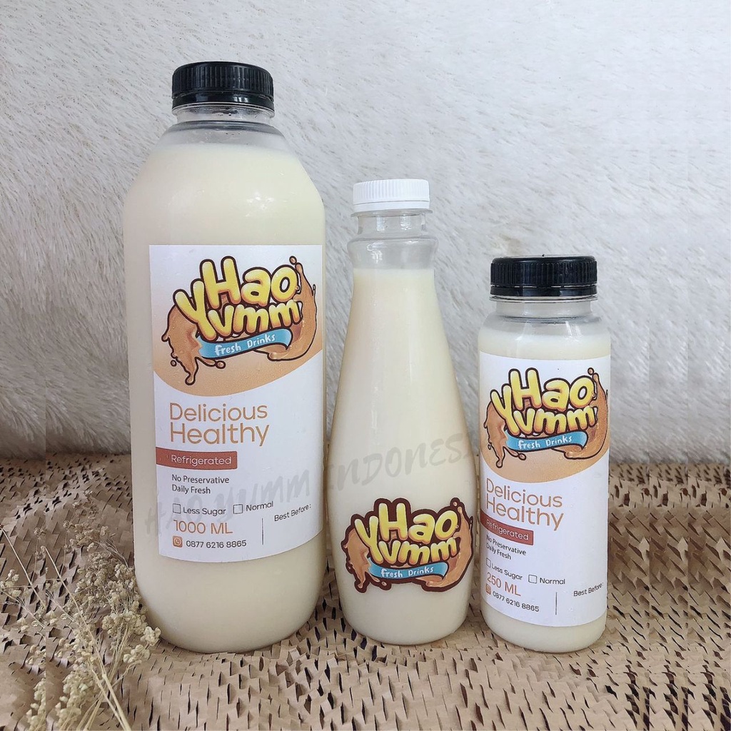 HeYo Susu Kedelai Murni / Soya Milk FRESH setiap hari (VC)