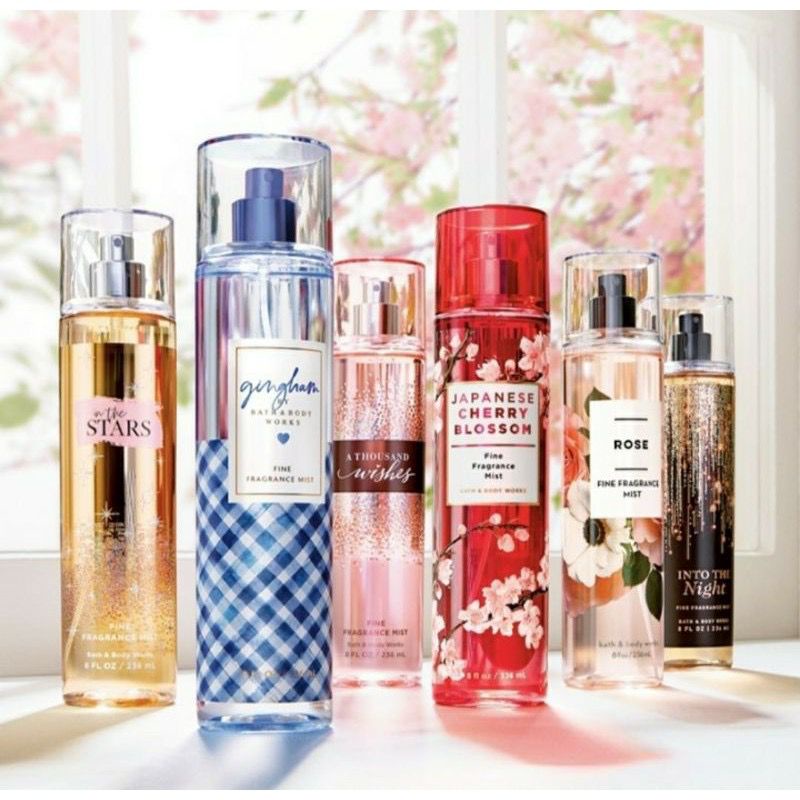 Bath &amp; Body Works Fragrance Body Mist 236 ML LENGKAP - BBW Parfum Wanita Tahan Lama