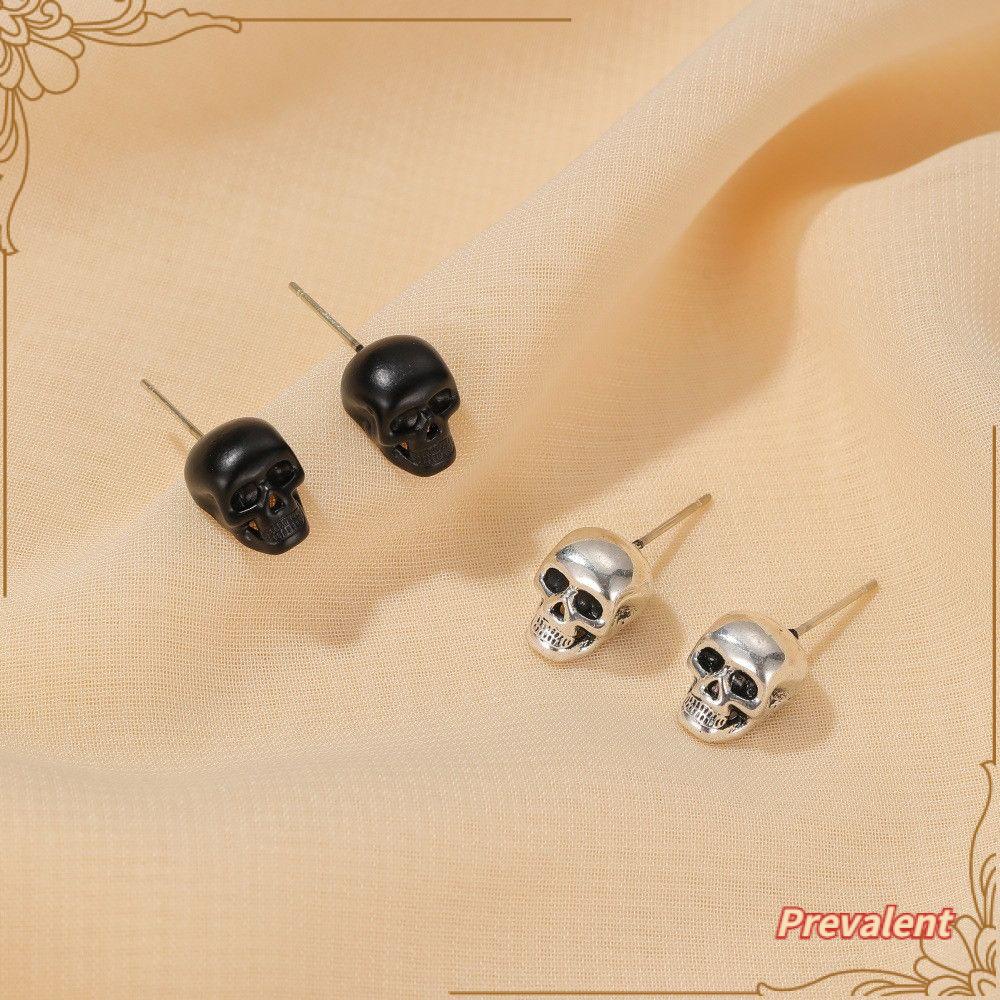 Preva Stud Earring Trend Kepala Hantu Tembaga Halloween