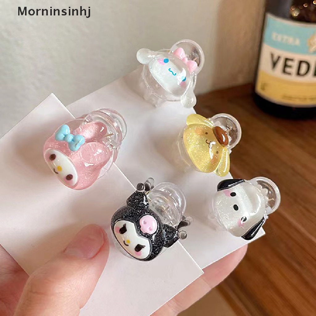 Mornin Kawaii Kuromi Cinnamoroll My Melody Kartun Boneka Fashion Gadis Cakar Kecil Klip Hiasan Kepala Poni Lucu Klip Hair Claw Aksesoris Rambut Anak id