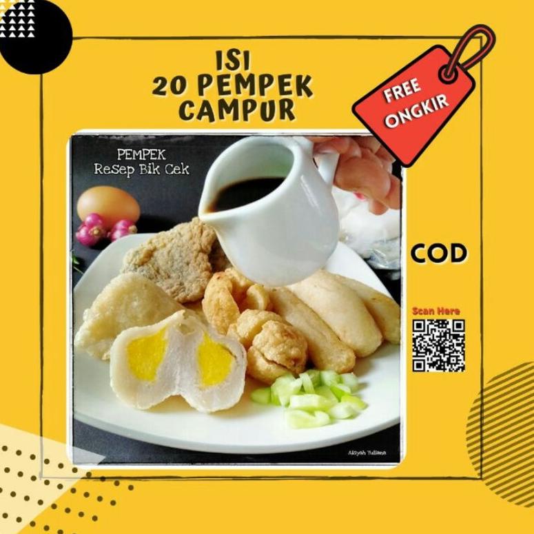 

Ready Stok Pempek Palembang/Pempek Palembang Asli/Pempek Palembang Frozen paket isi 20 pcs/Pempek Palembang Murah/empek empek Palembang