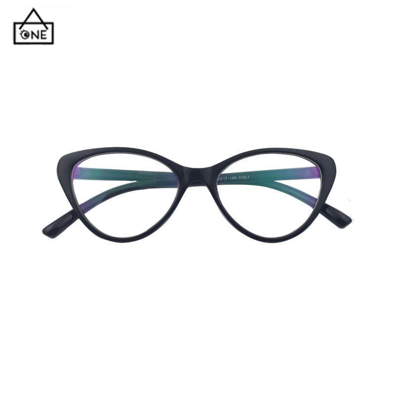 COD❤️kacamata Korea Wanita Kacamata Anti Radiasi Retro Wanita Fashion Cat Eye Eyeglasses Versatile Optical Glasses UV400 Bingkai-A.one