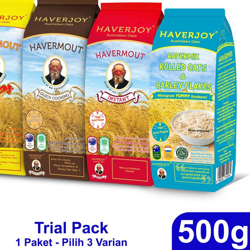 

♧ Haverjoy Trial Pack Bundle All Varian 500g - 3 Pcs ♪
