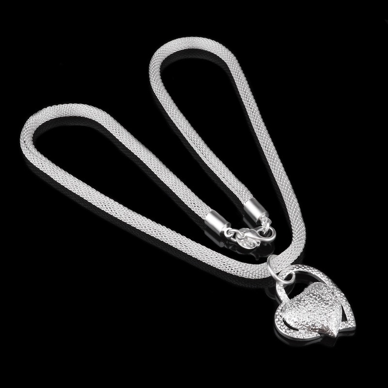 Kalung Rantai Dengan Liontin Hati Untuk Wanita | Kalung Untuk Wanita | Gantungan Kunci Bentuk Hati | Aksesoris Wanita | Sendok Garpu Bahan Stainless Steel