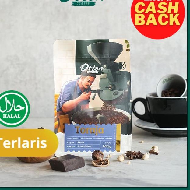 

✤ Otten Coffee Toraja Sapan 200g Kopi Arabica - Biji Kopi ☄