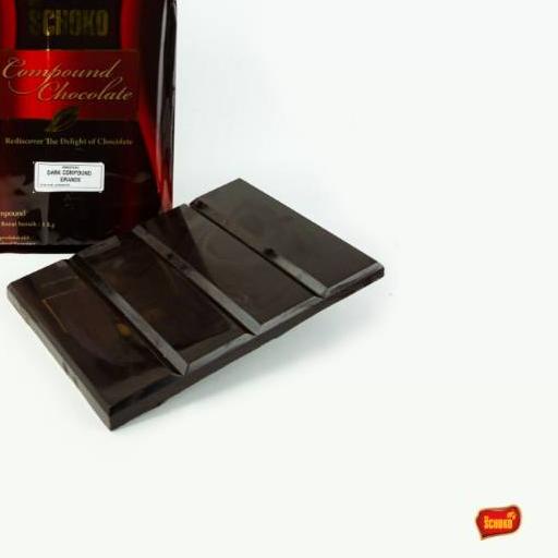

֍ Dark Chocolate Compound 1kg / SCHOKO / dark chocolate blok / cokelat blok ☈