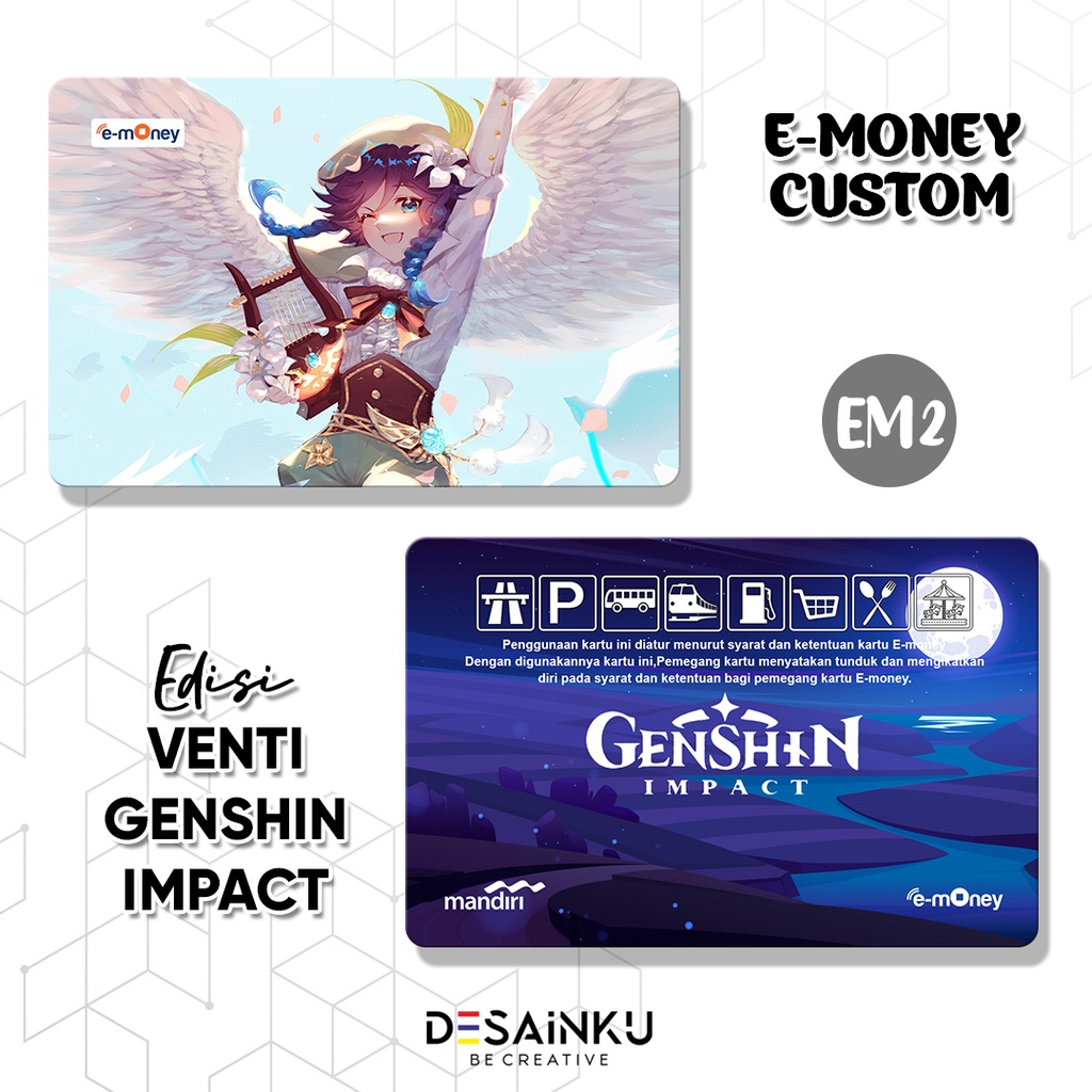 Emoney / Tap Cash / Brizzi / Flazz / Genshin Impact edisi VENTI