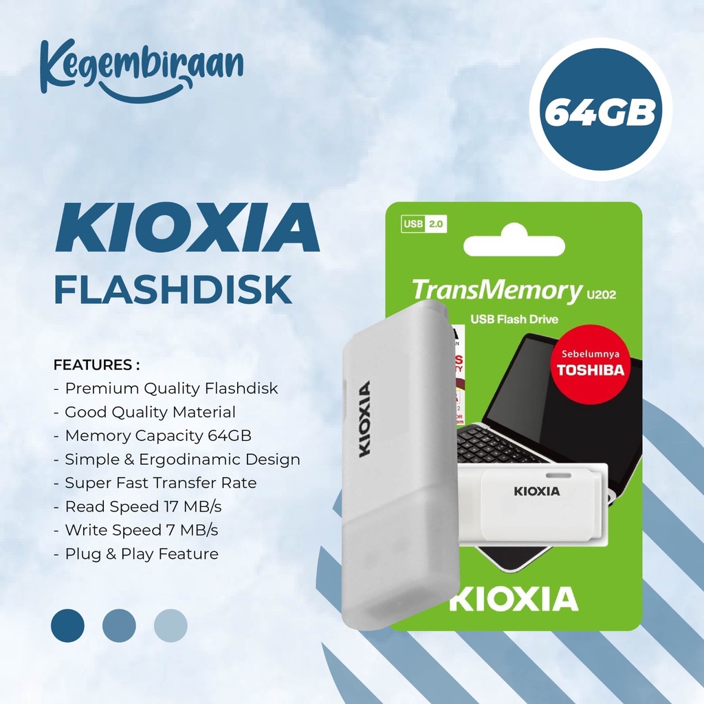 Flashdisk Xioxia Pengganti Toshiba 64GB Original