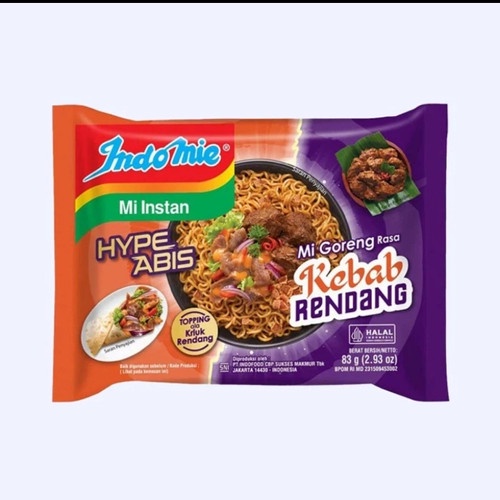 

INDOMIE GORENG KEBAB RENDANG 85GR